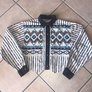 Vintage southwestern button up top